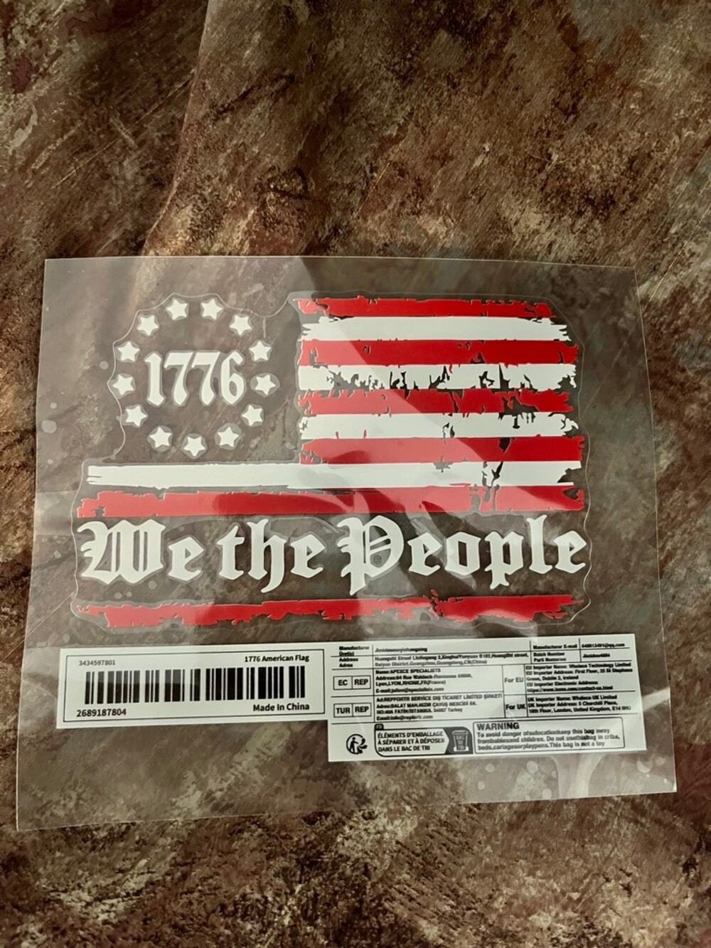 We The People Car Decal